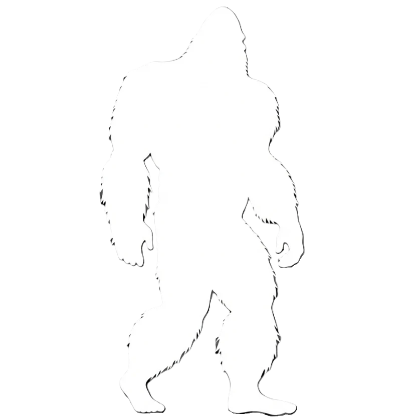 Silhouette of Sasquatch / Bigfoot